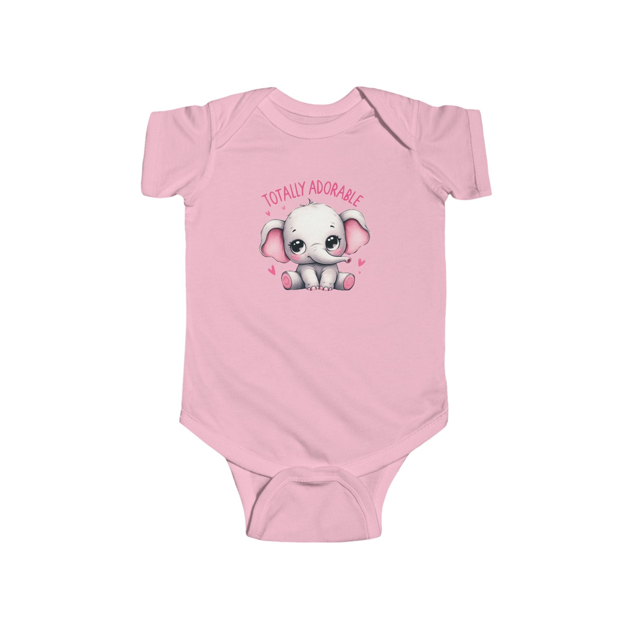 Totally Adorable Baby Bodysuit – Cute Elephant Infant One-Piece | Baby Shower Gift for Girls