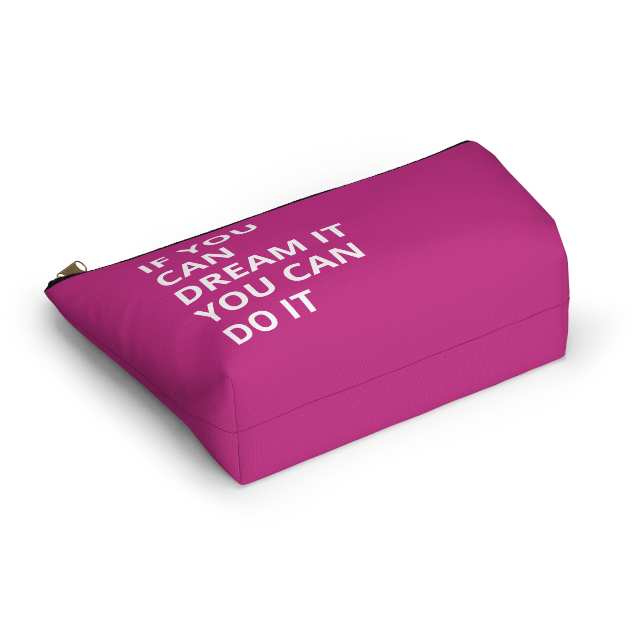 Inspirational Quote Accessory Pouch | Dream Big Makeup Bag | Motivational Gift