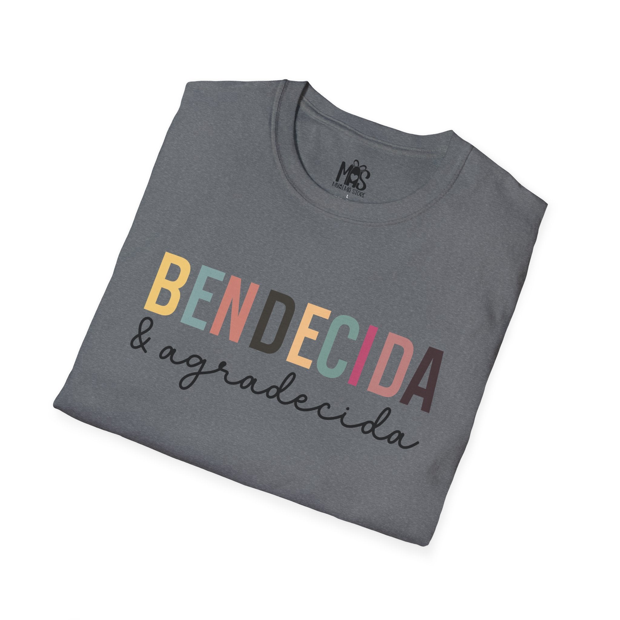 Bendecida & Agradecida T-Shirt | Faith-Inspired Graphic Tee | 100% Cotton