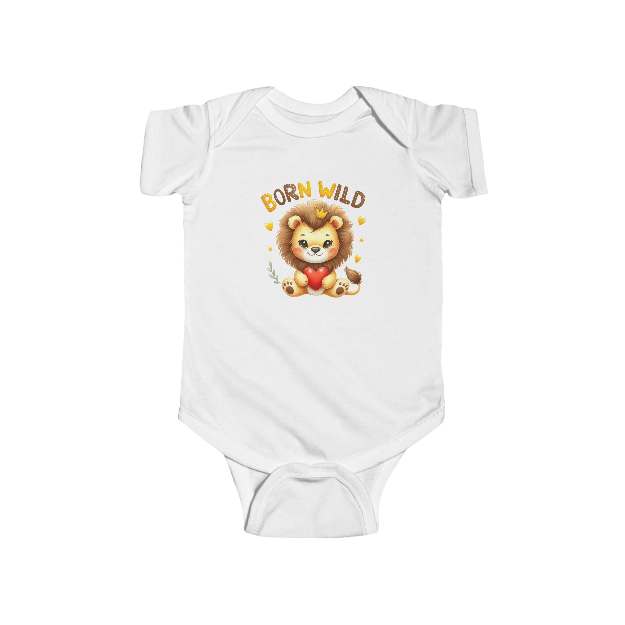 Baby Lion Bodysuit – Soft Infant One-Piece with Cute Safari Design | Baby Shower & Birthday Gift