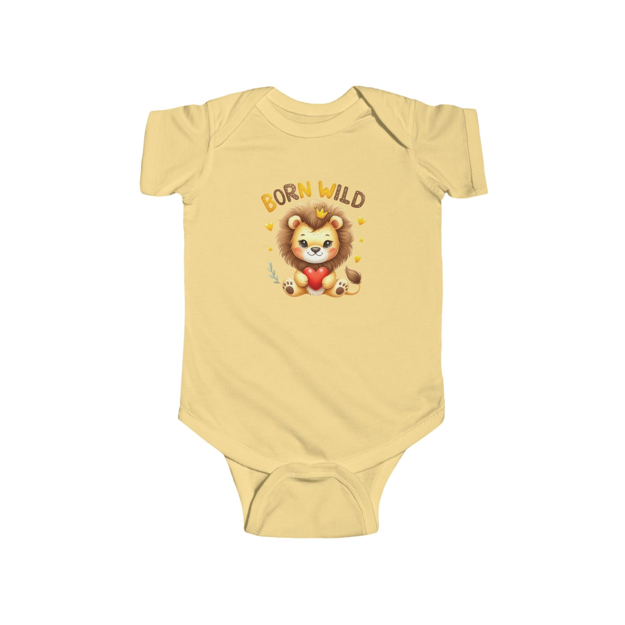 Baby Lion Bodysuit – Soft Infant One-Piece with Cute Safari Design | Baby Shower & Birthday Gift