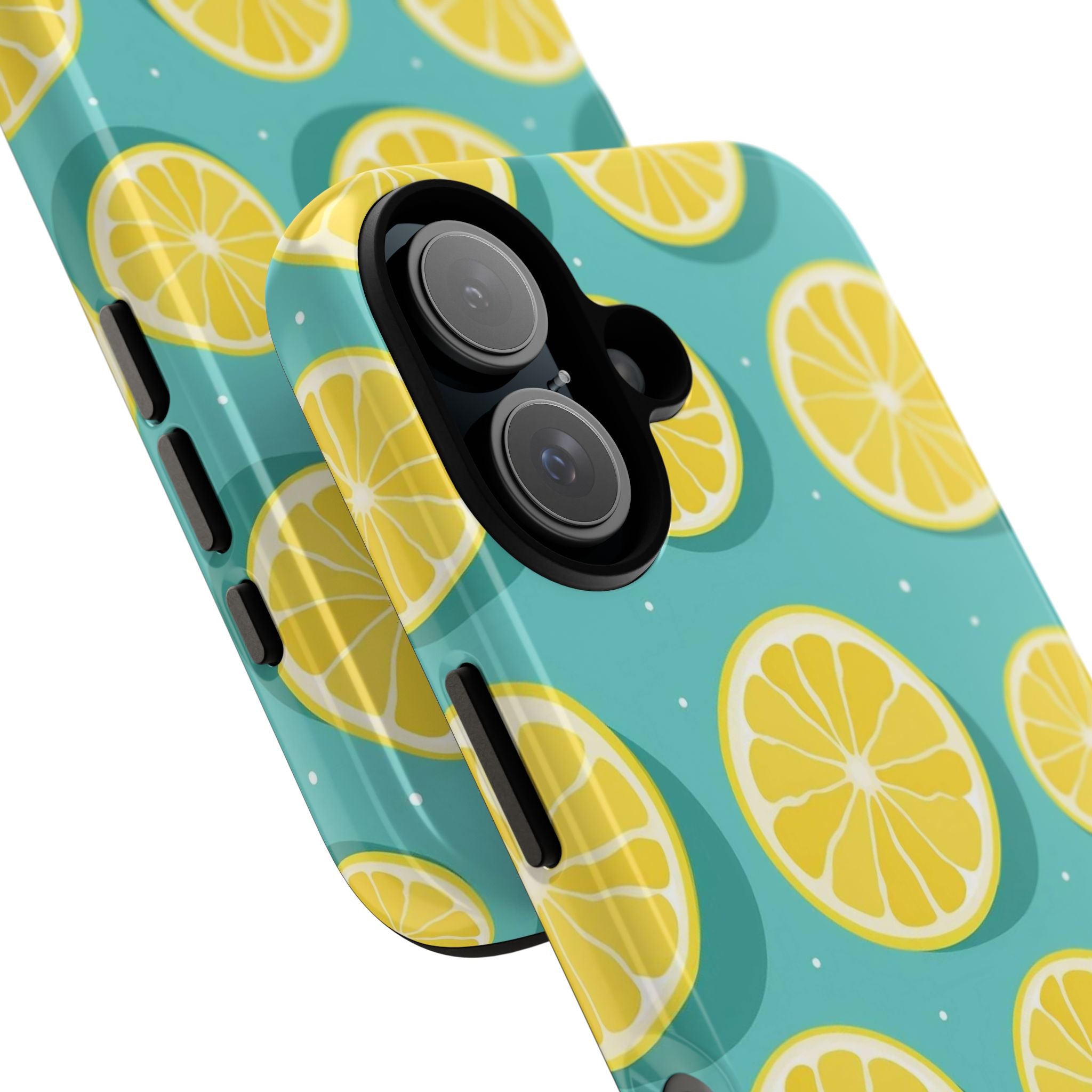 Lemon Print Phone Case, Citrus Phone Cover, Fun Cell Phone Accessory, Summer Vibe Gift, Cute Phone Case for Citrus Lovers