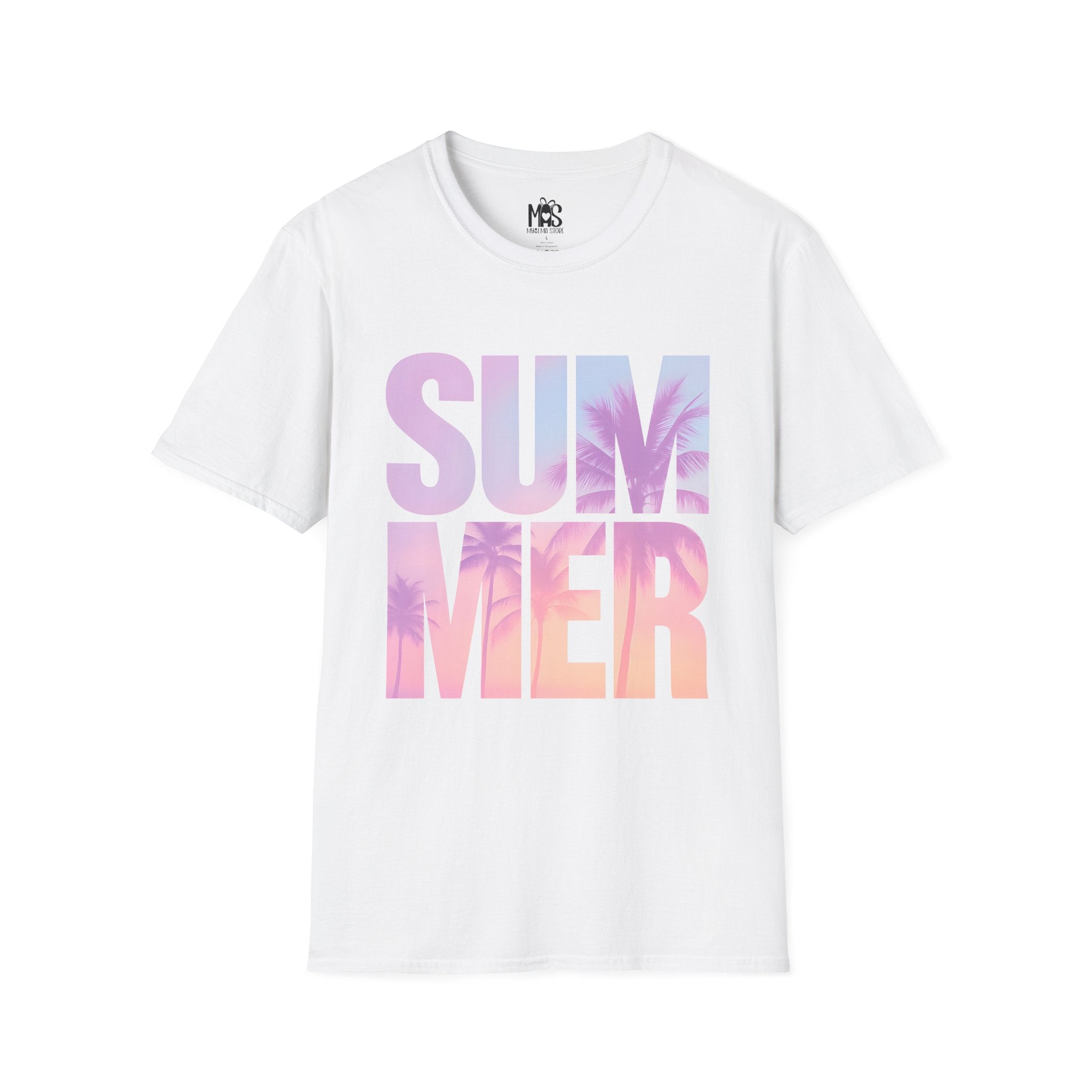 🌴 Summer Vibes Unisex T-Shirt | Pastel Sunset Graphic Tee