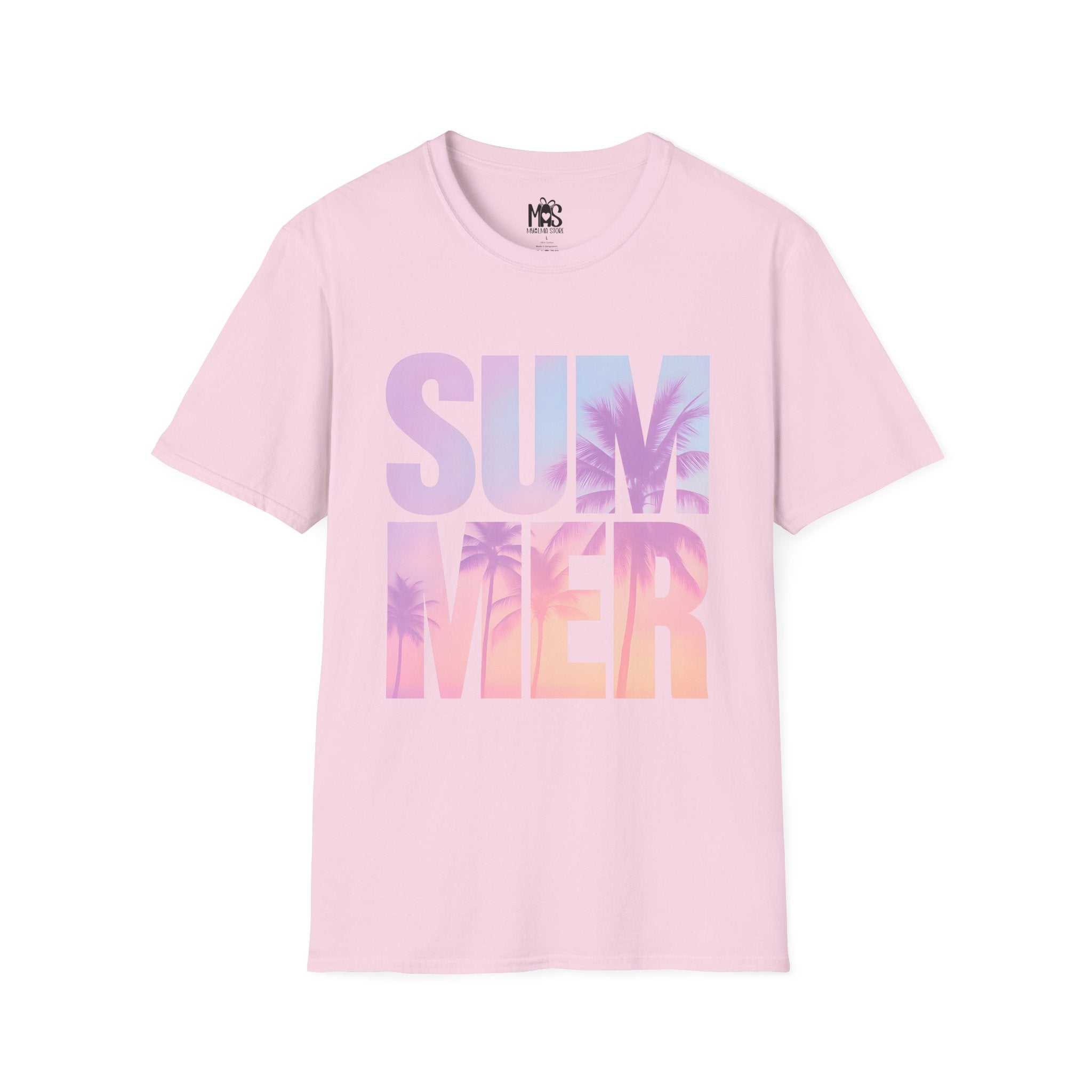🌴 Summer Vibes Unisex T-Shirt | Pastel Sunset Graphic Tee