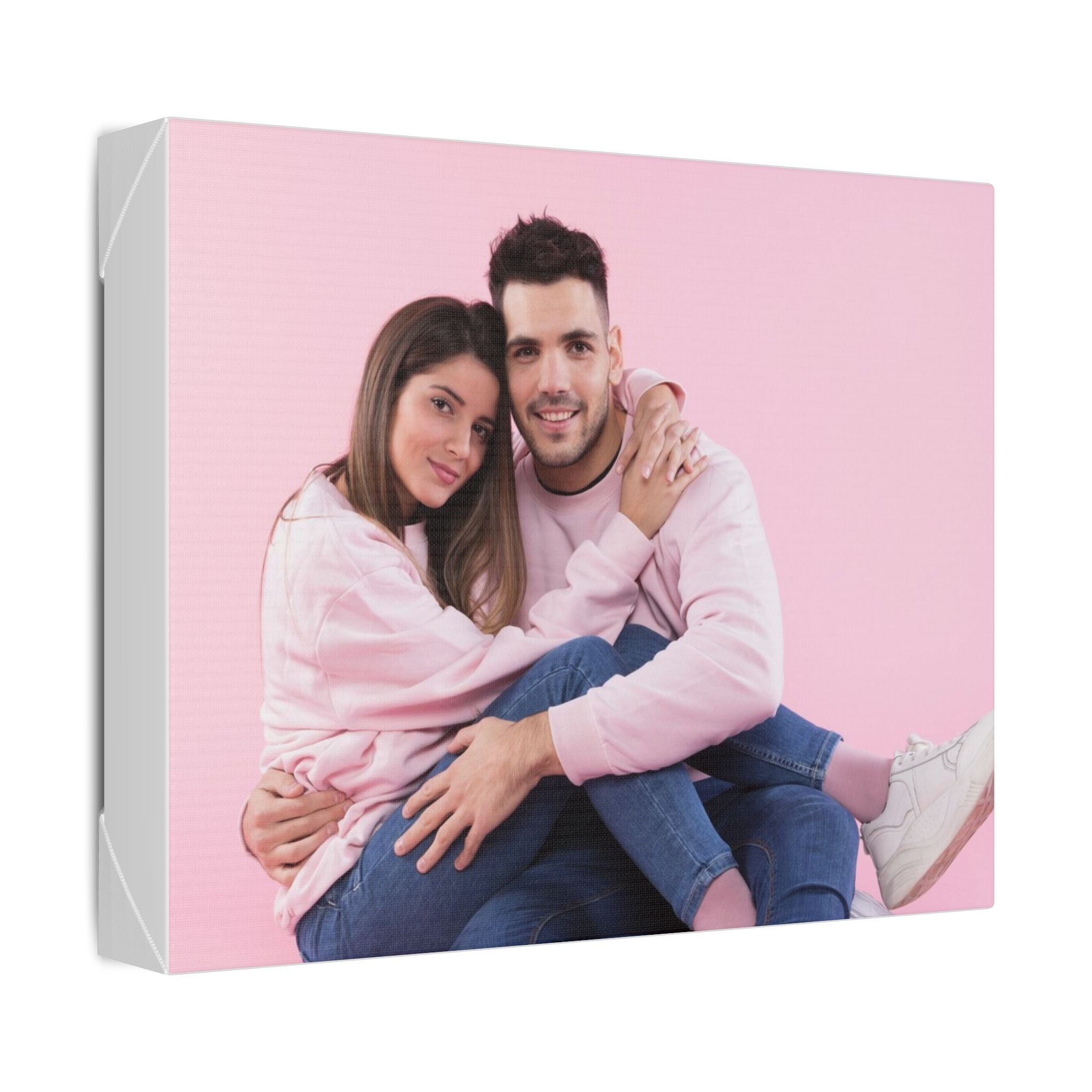 Premium cotton canvas stretched over a sturdy wooden frame featuring a vivid high-resolution print
