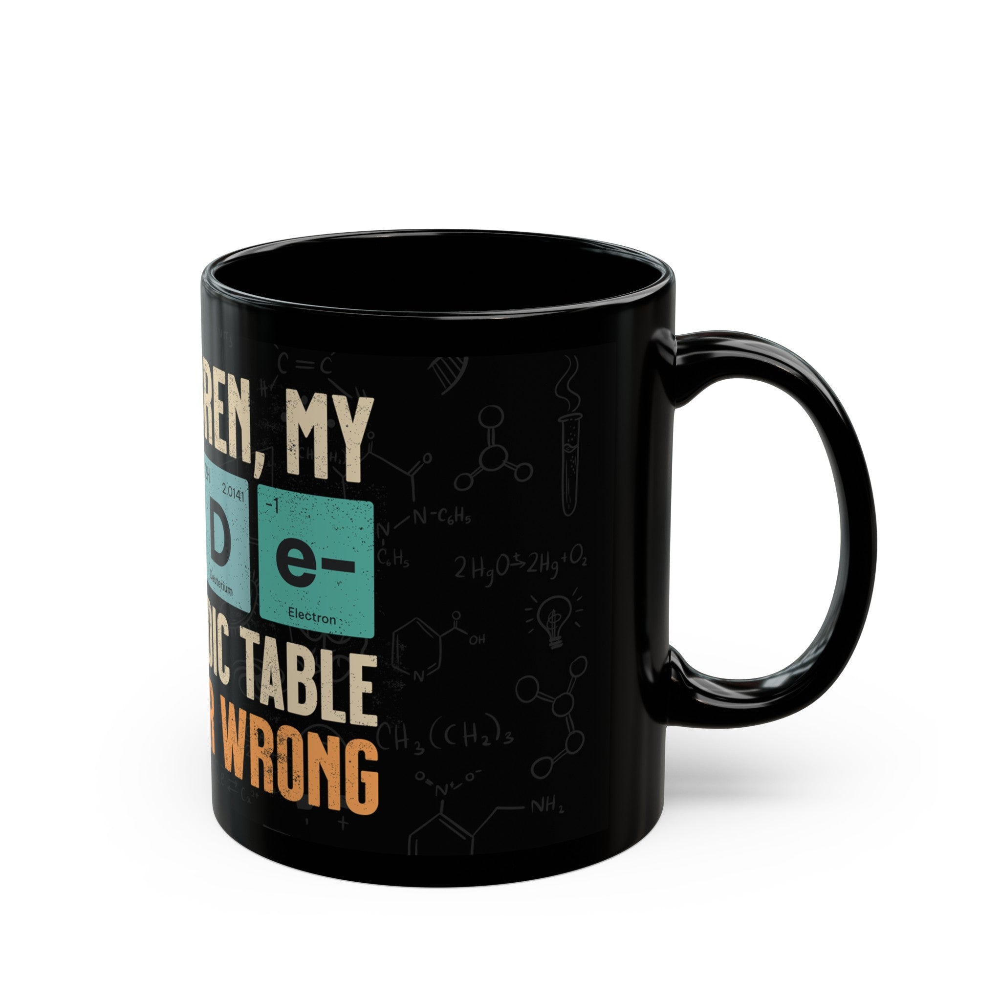 Personalized Heat-Sensitive Mug with Chemistry Design - Perfect for Science Lovers