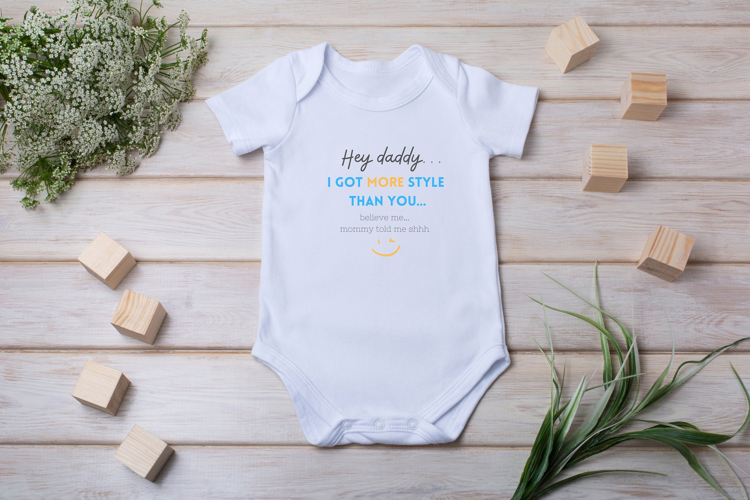 Bodysuite for babies, cute presents for birthday, father day, ocasions