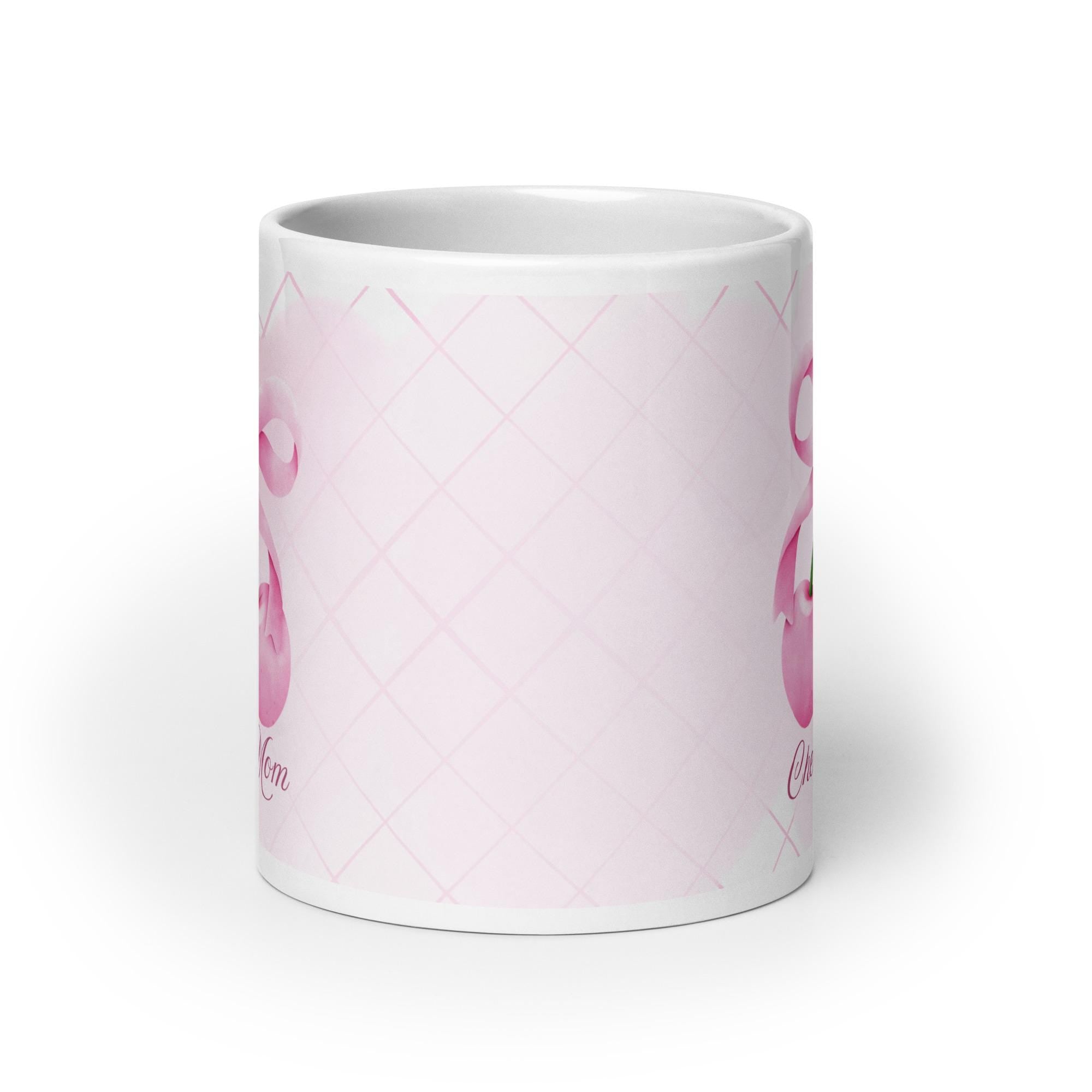 Cherry Mom Mug | Pink Cherries, Feminine Design, Gift for Mother