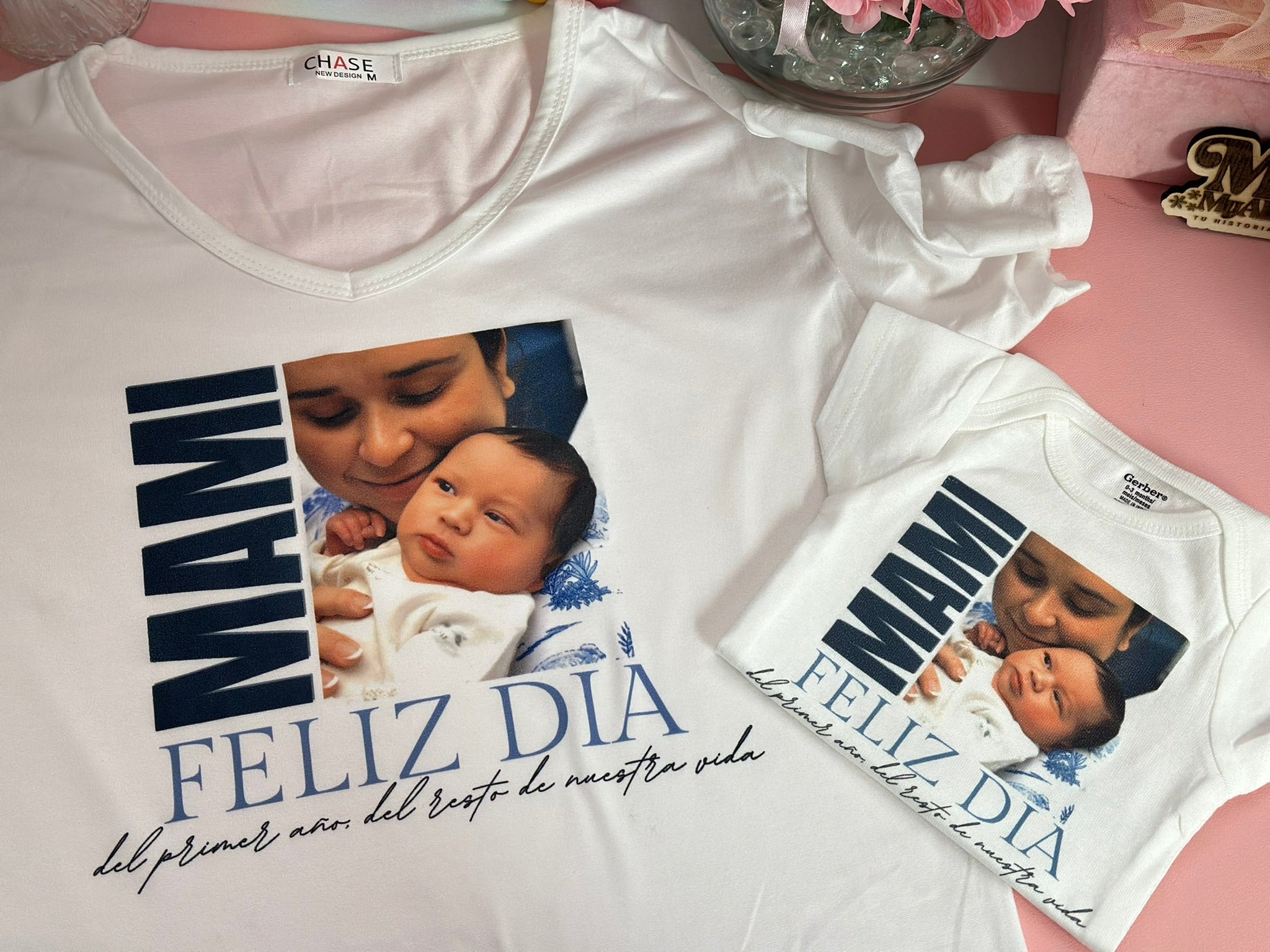 regalo personalizado, bebe y mama, pulover, body de bebe, dedicatoria