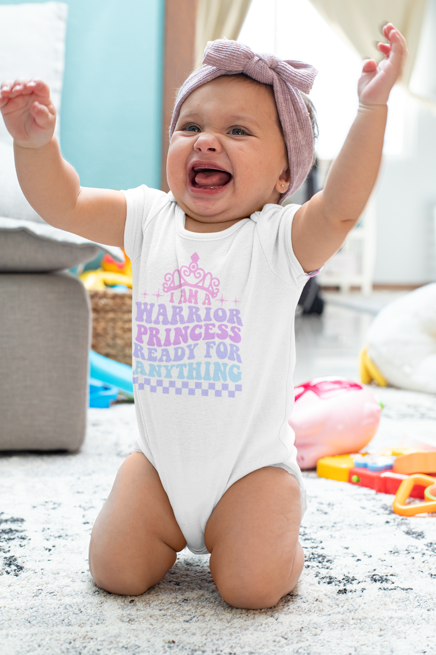super cute baby onesie bodysuit with a mesage