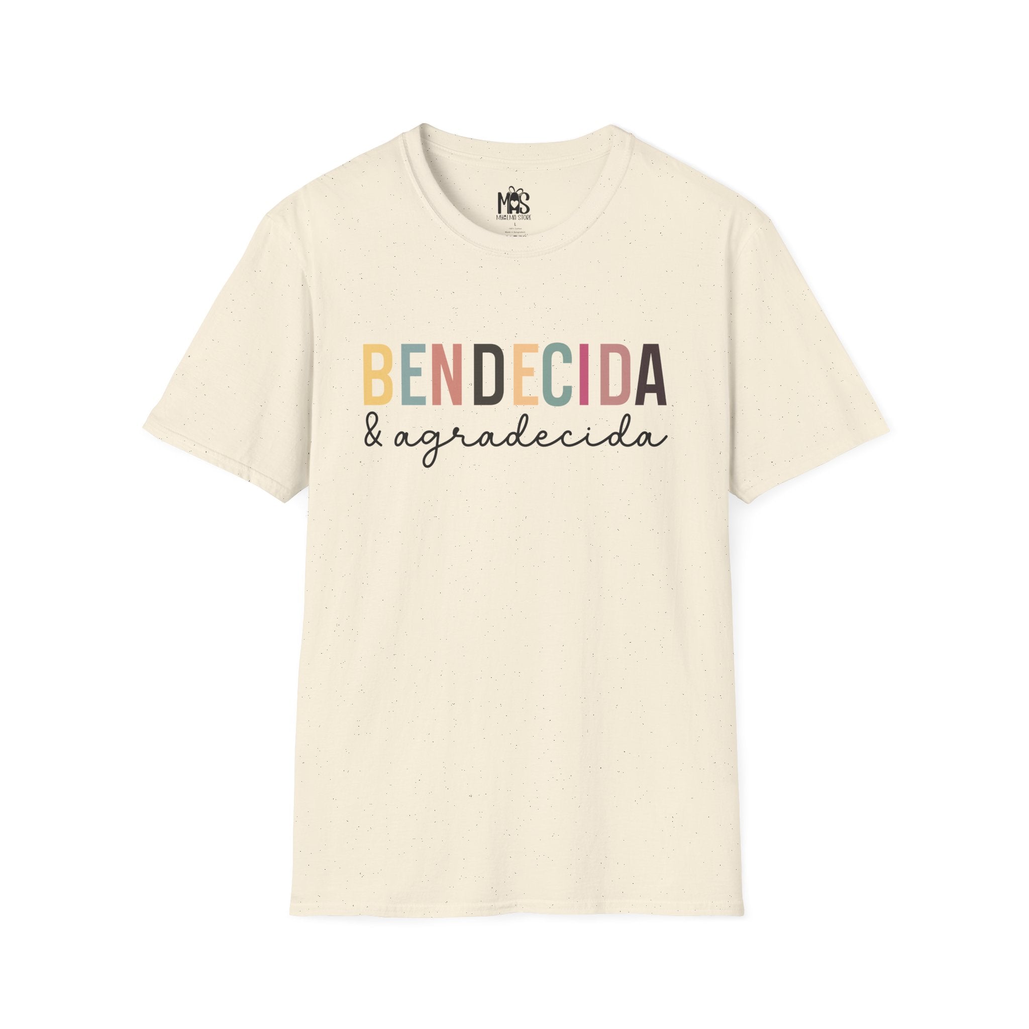 Bendecida & Agradecida T-Shirt | Faith-Inspired Graphic Tee | 100% Cotton