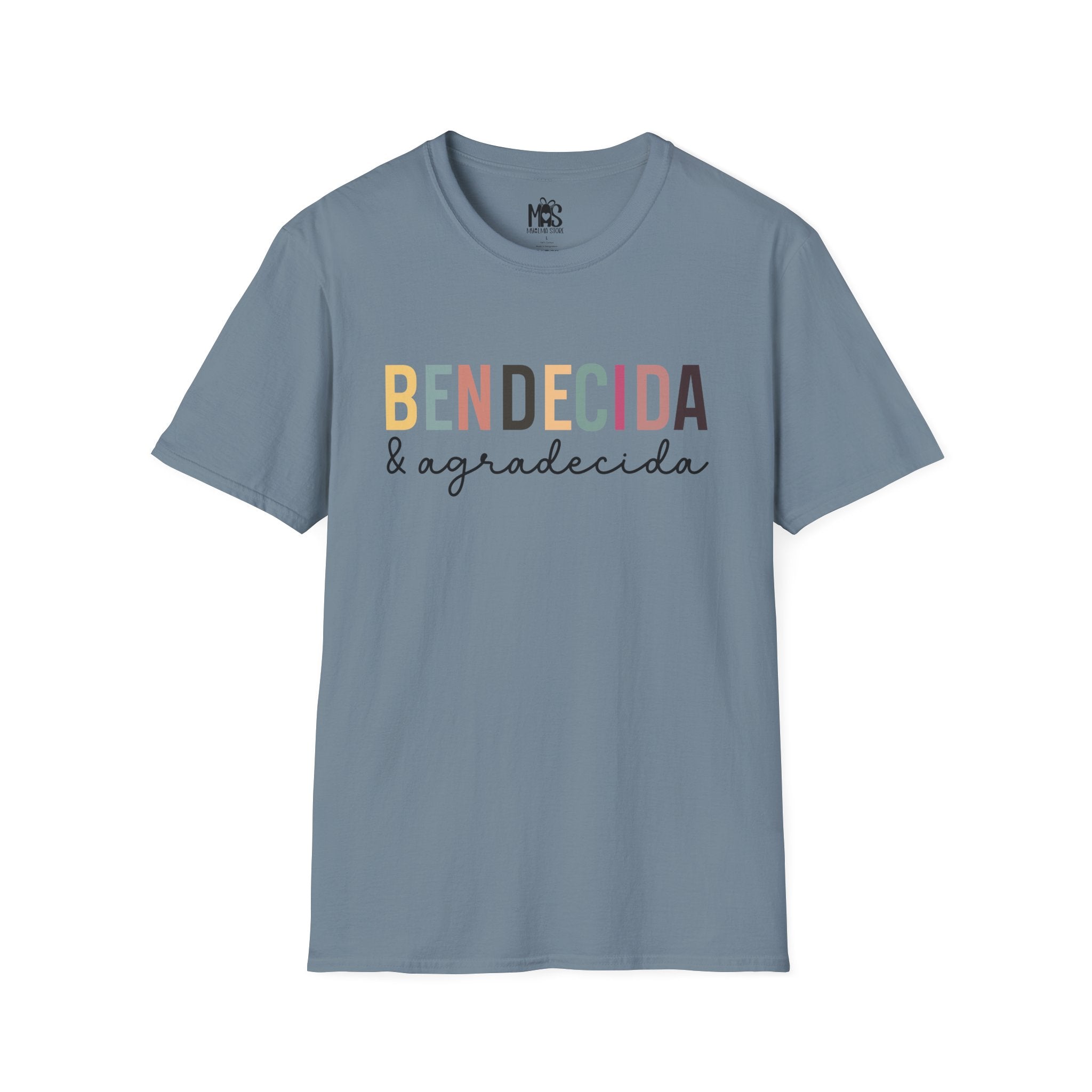 Bendecida & Agradecida T-Shirt | Faith-Inspired Graphic Tee | 100% Cotton
