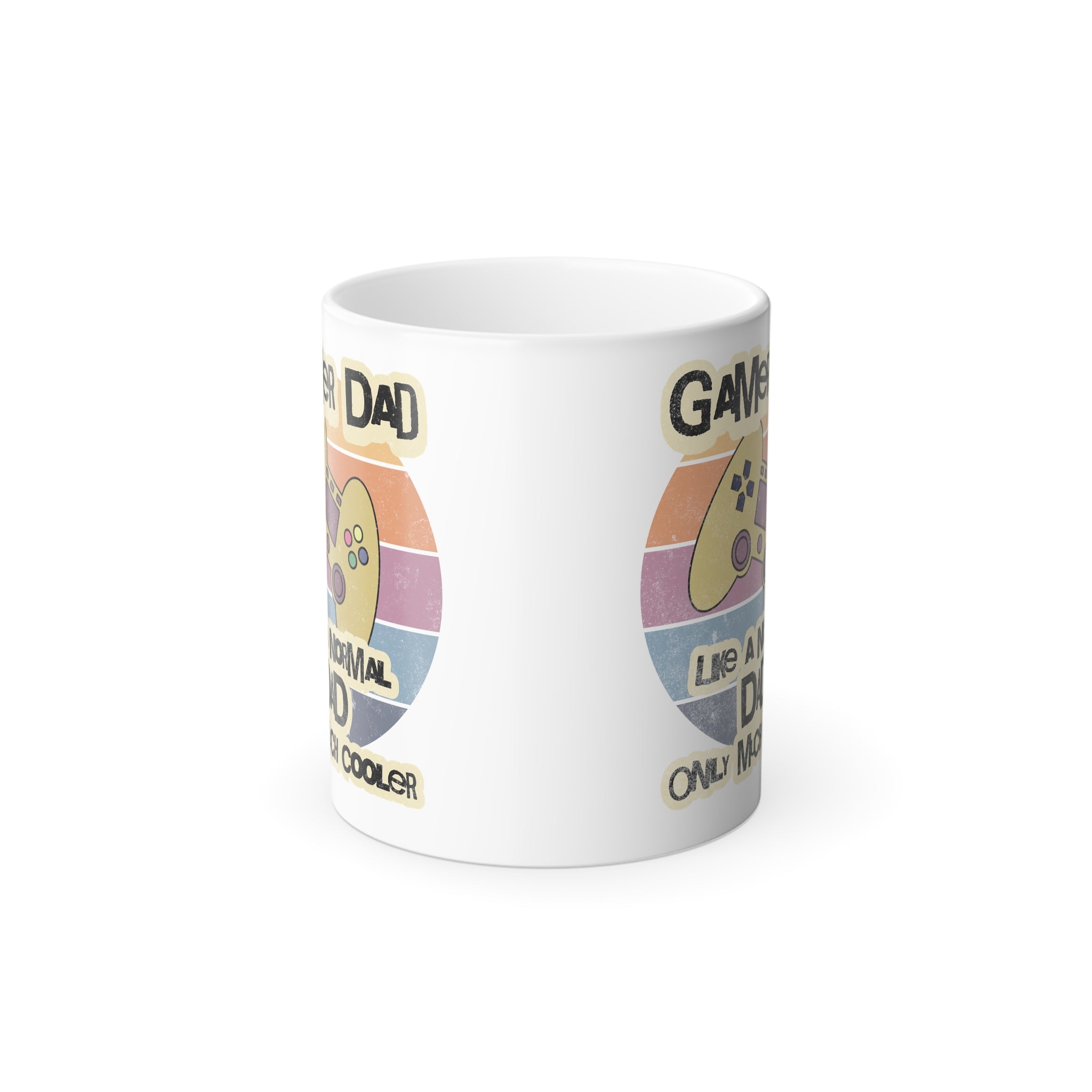 Color Morphing Mug, 12 and 15oz, Cool gamer dad