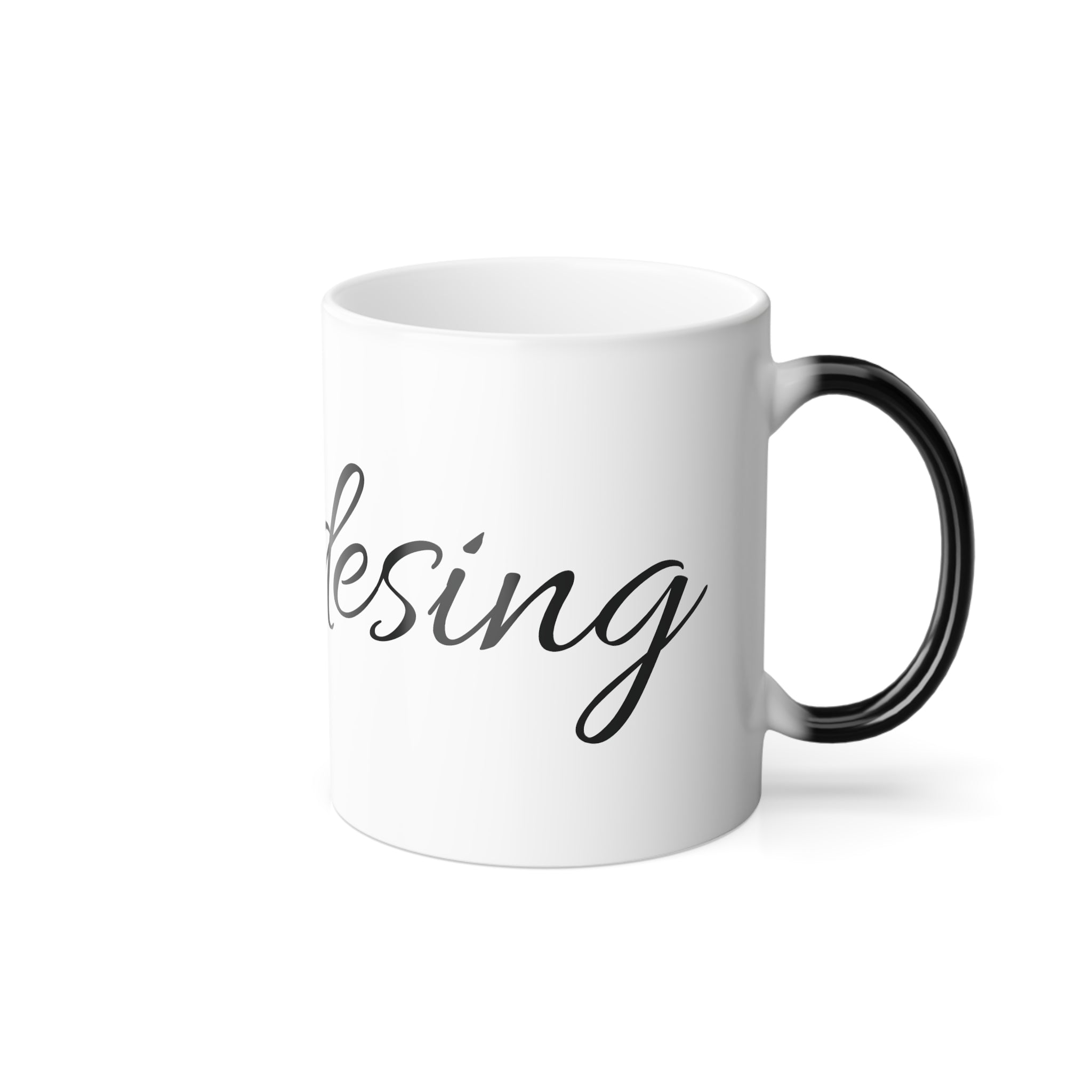 Color Morphing ceramic Mug for customization, 12 and 15 oz, create your own desing!