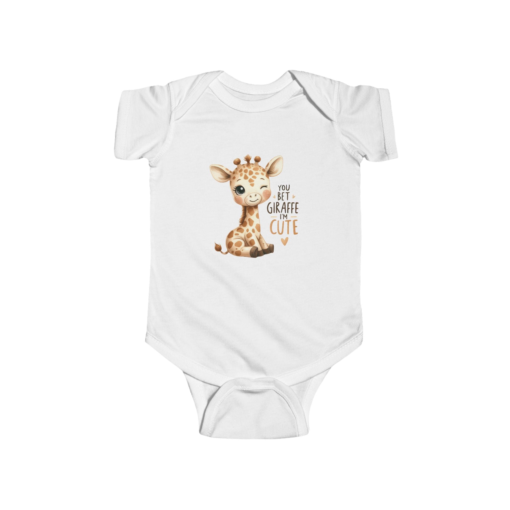 You Bet Giraffe I’m Cute Baby Bodysuit – Adorable Safari Animal Infant One-Piece | Baby Shower Gift