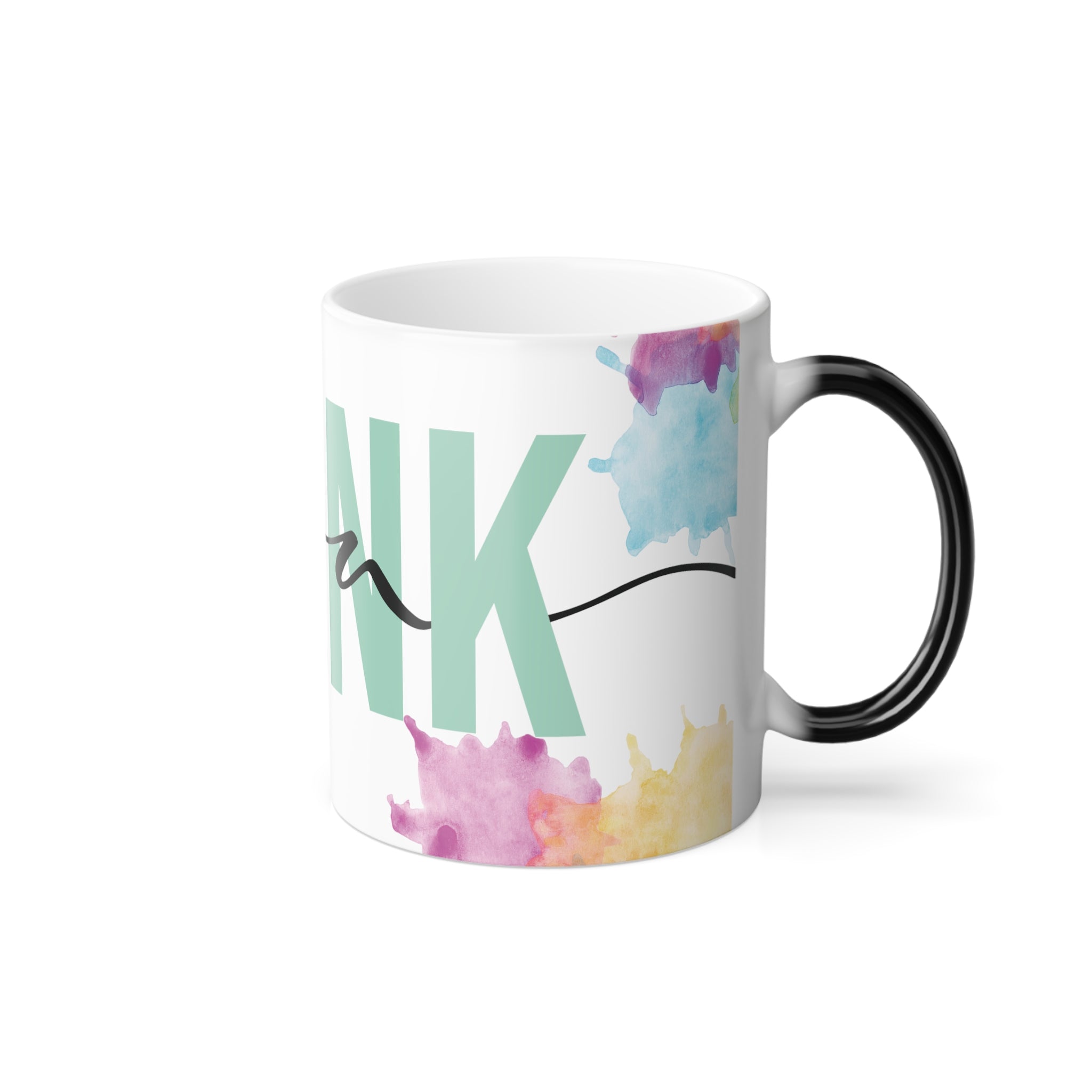 Taza que cambia de color, 11 oz, gracias