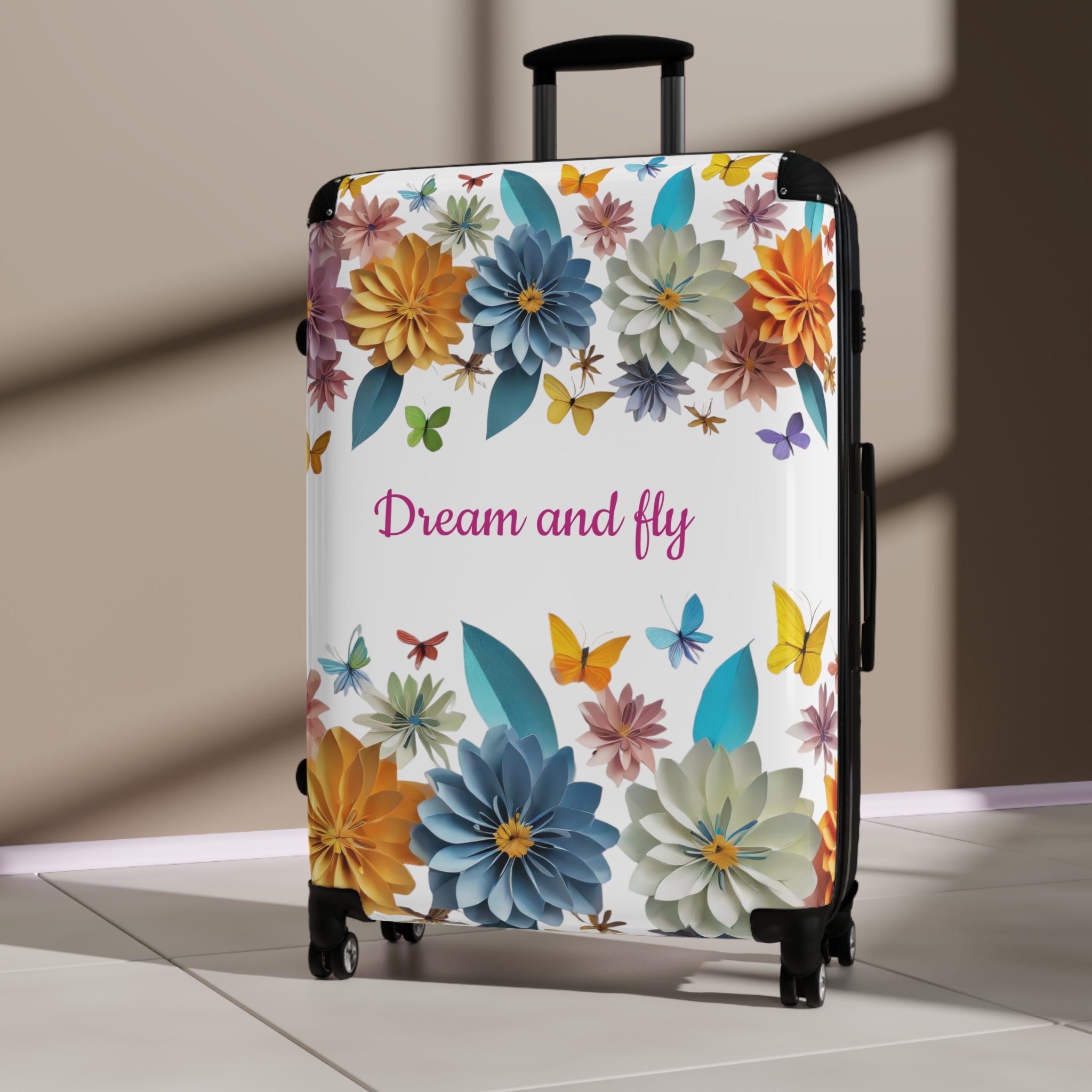 Suitcase dream and fly