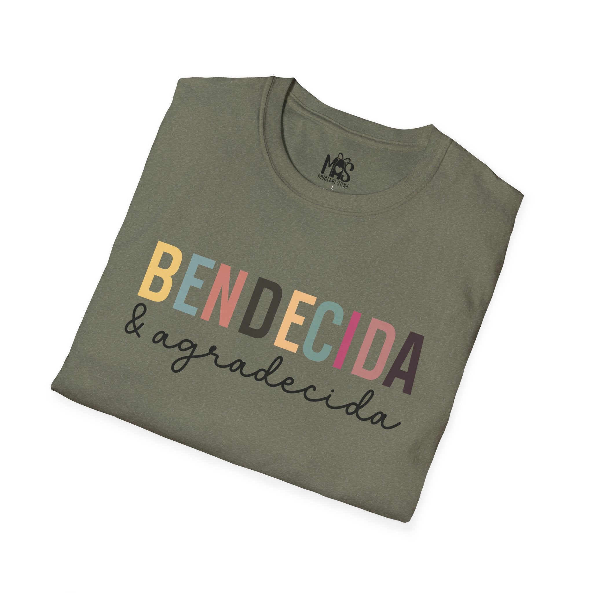 Bendecida & Agradecida T-Shirt | Faith-Inspired Graphic Tee | 100% Cotton