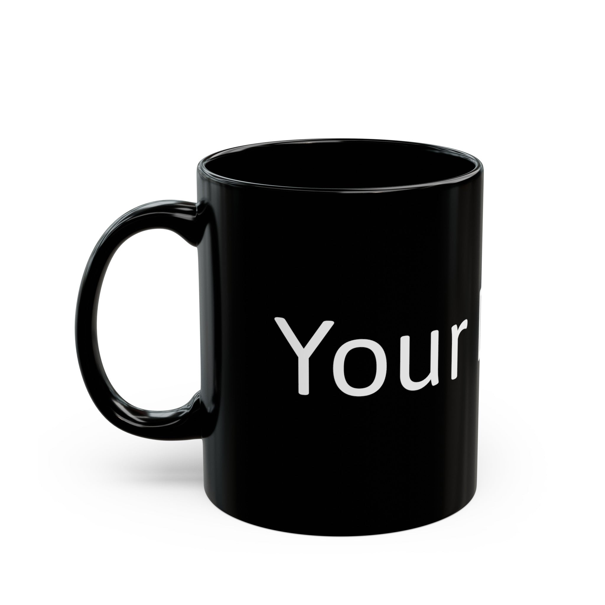 Mug noir personnalisé