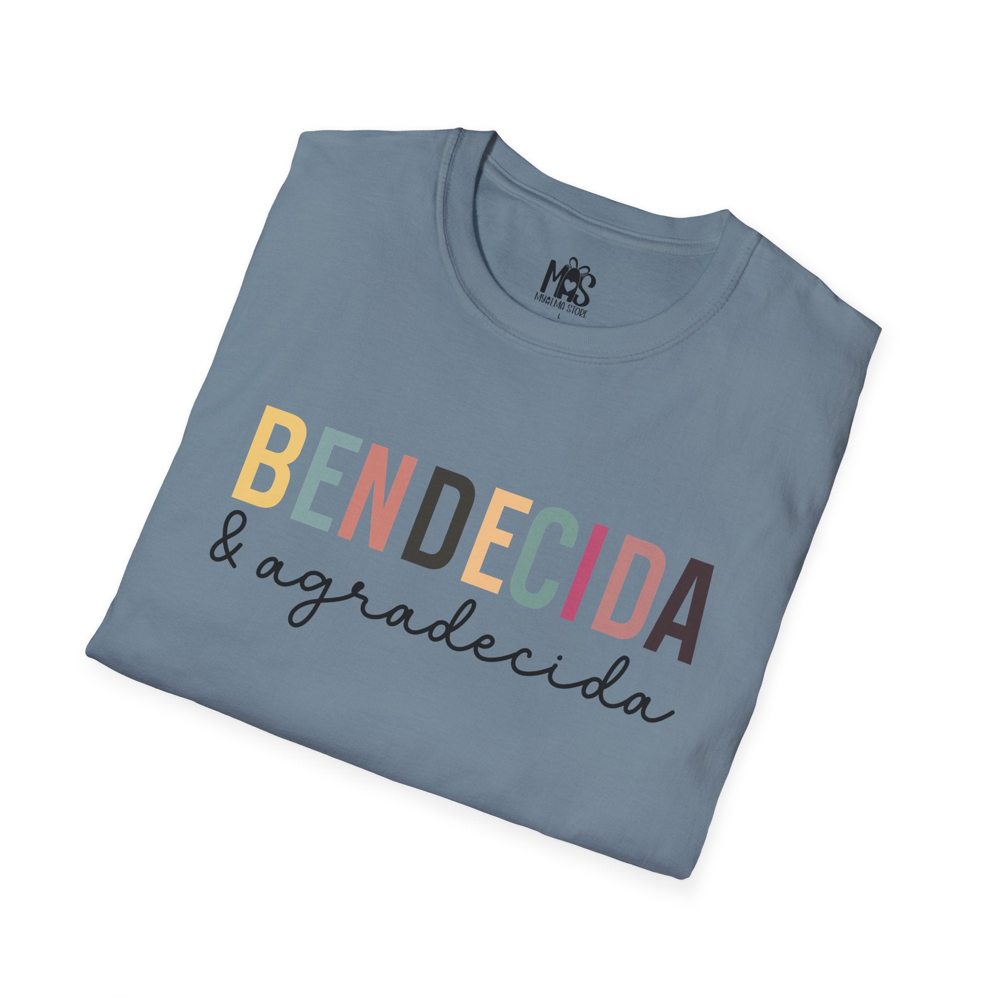 Bendecida & Agradecida T-Shirt | Faith-Inspired Graphic Tee | 100% Cotton