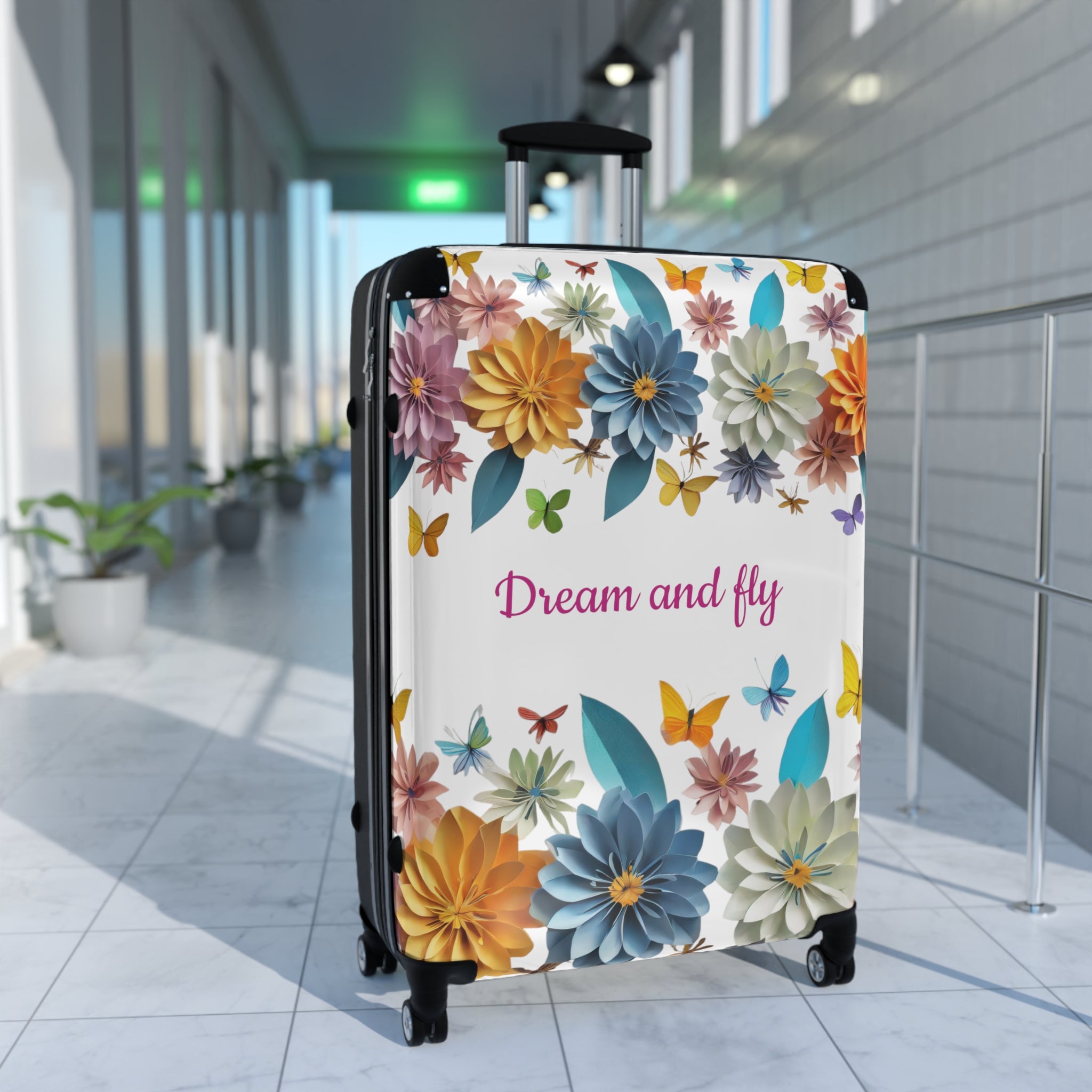 Suitcase dream and fly