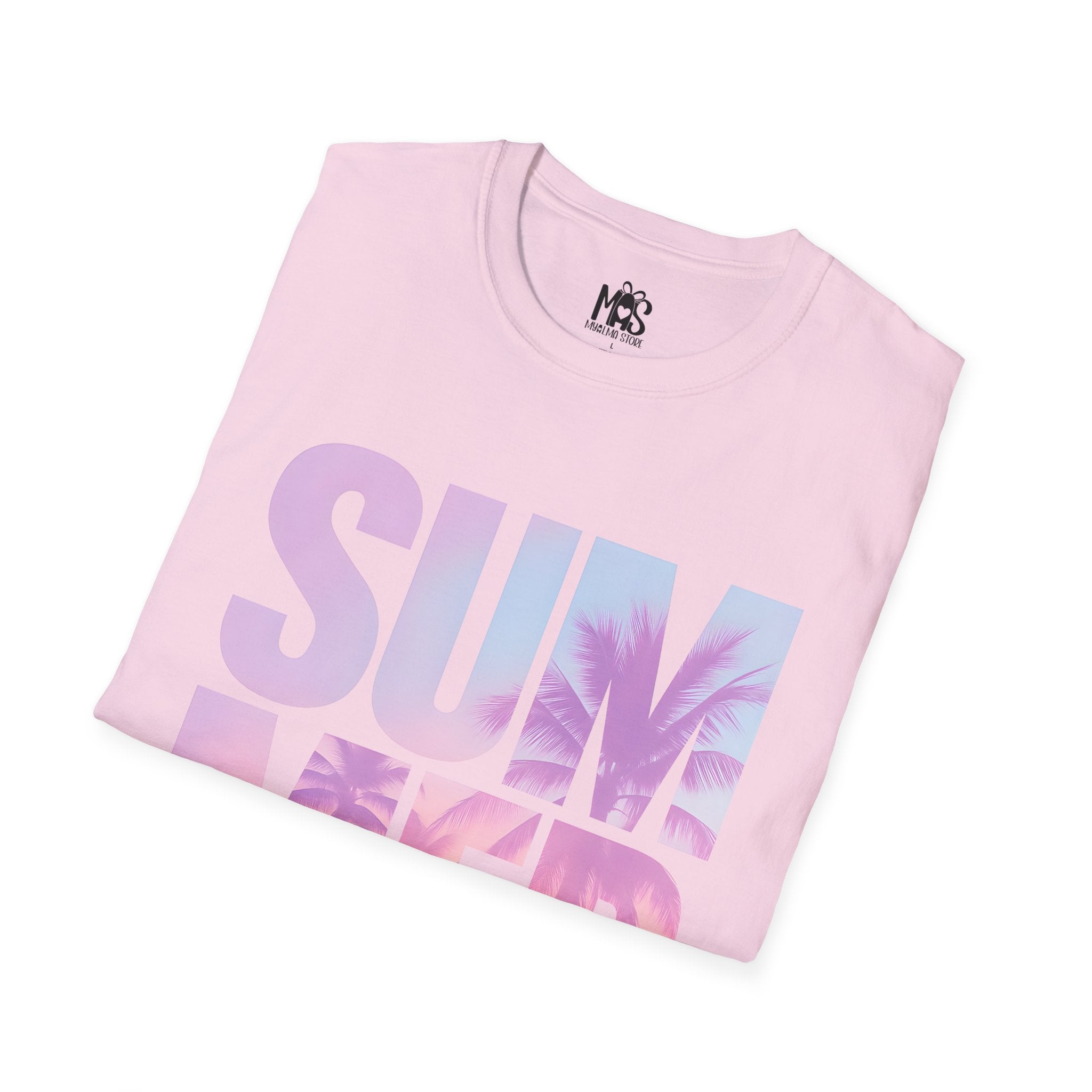 🌴 Summer Vibes Unisex T-Shirt | Pastel Sunset Graphic Tee