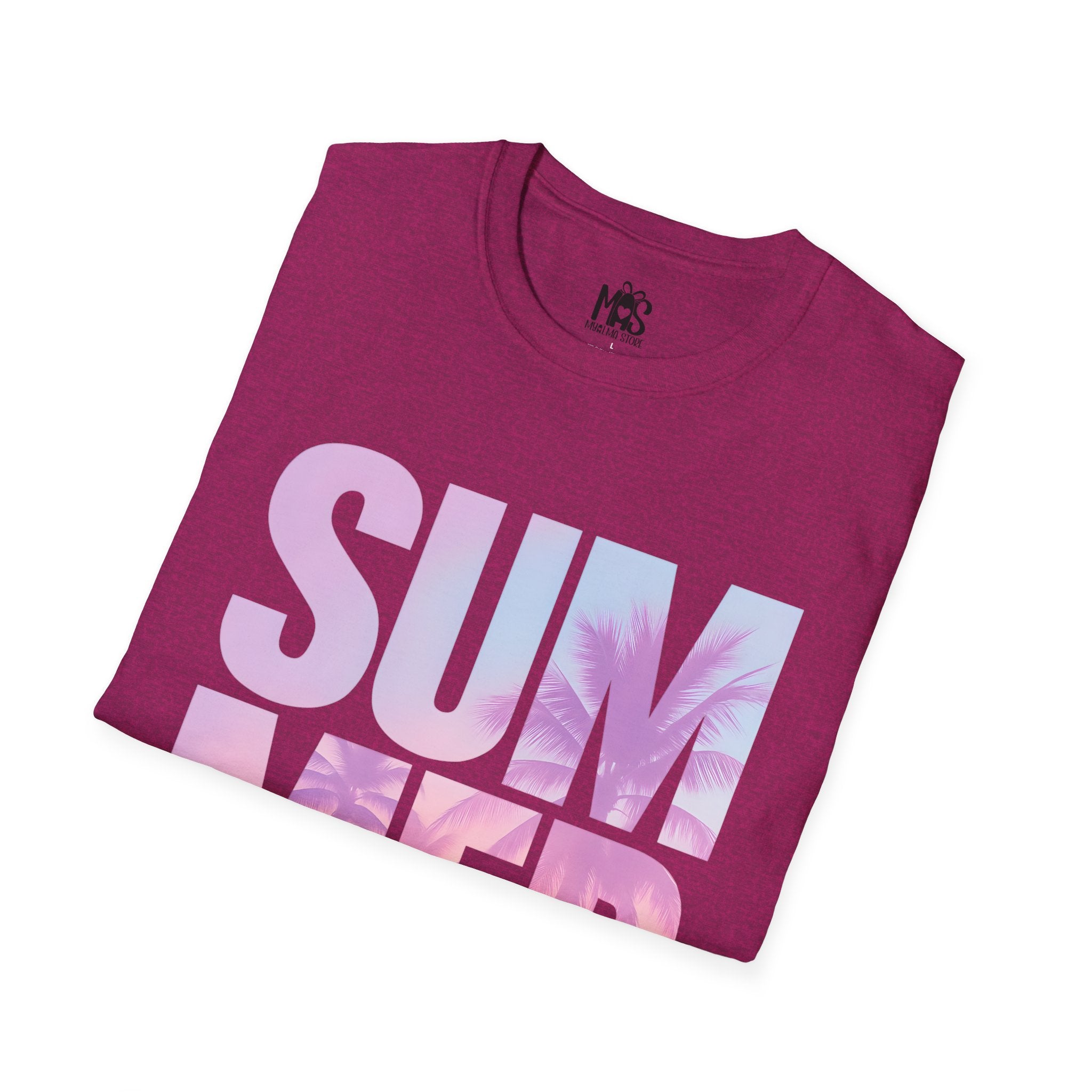 🌴 Summer Vibes Unisex T-Shirt | Pastel Sunset Graphic Tee