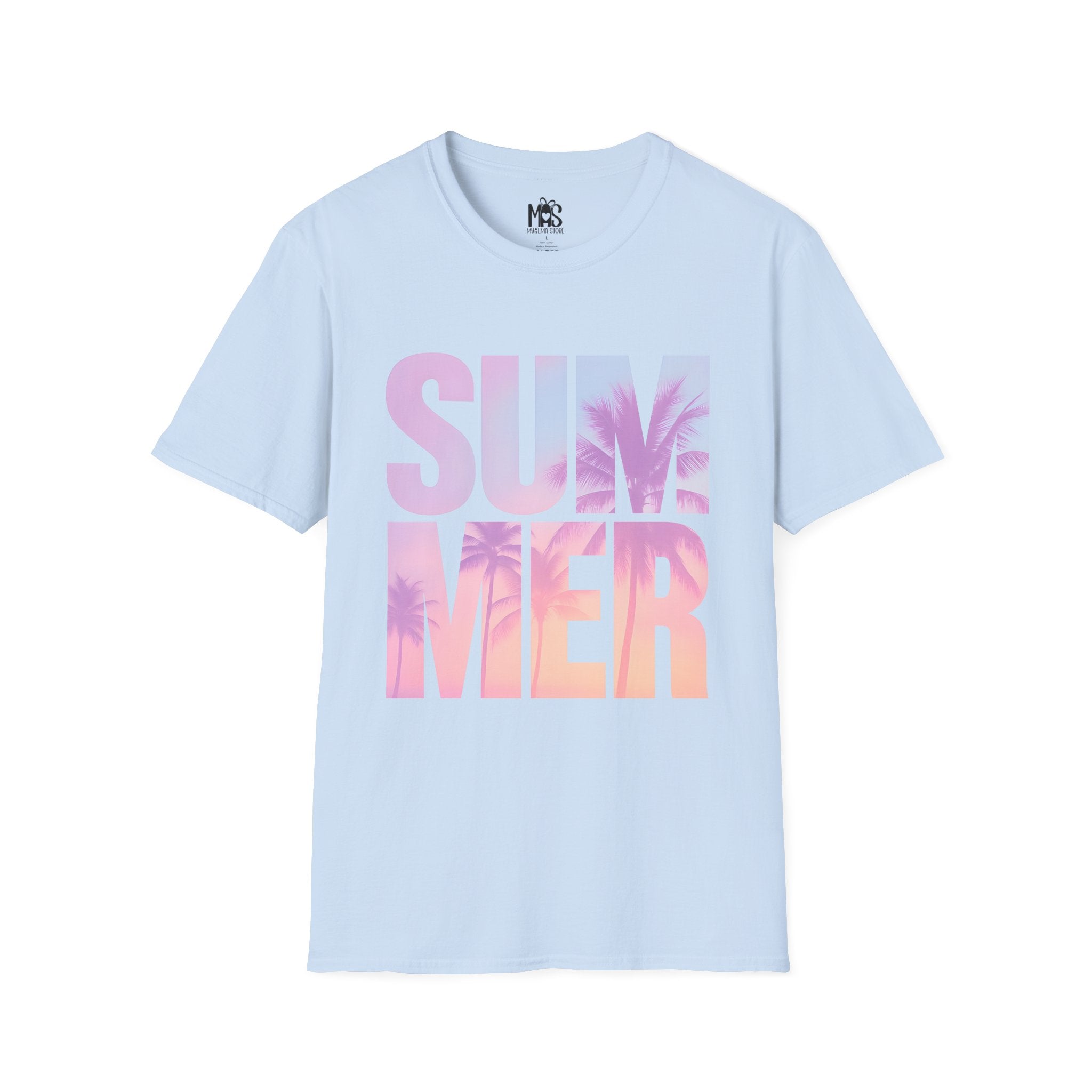 🌴 Summer Vibes Unisex T-Shirt | Pastel Sunset Graphic Tee