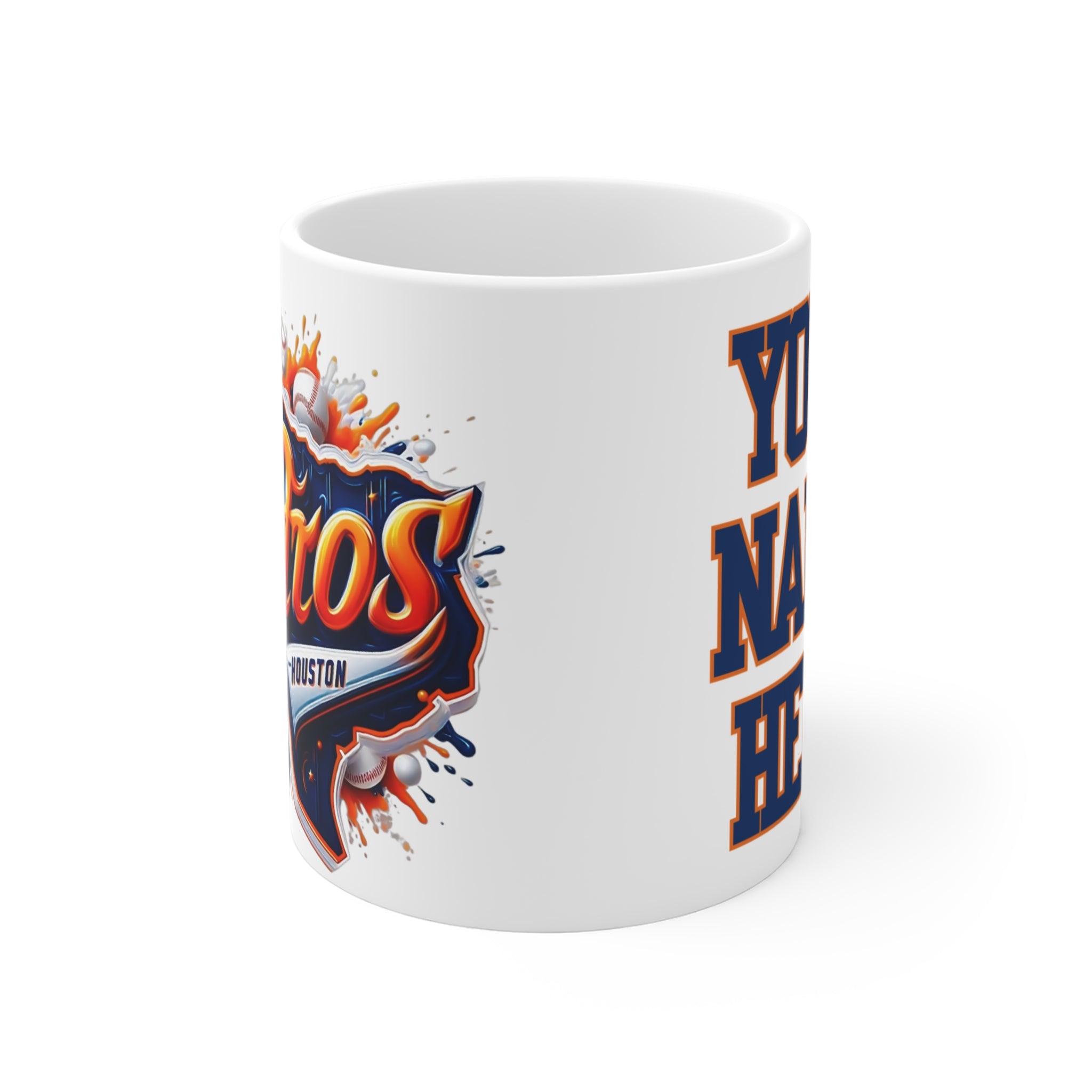 12 oz Ceramic Mug: Custom Houston Astros Design