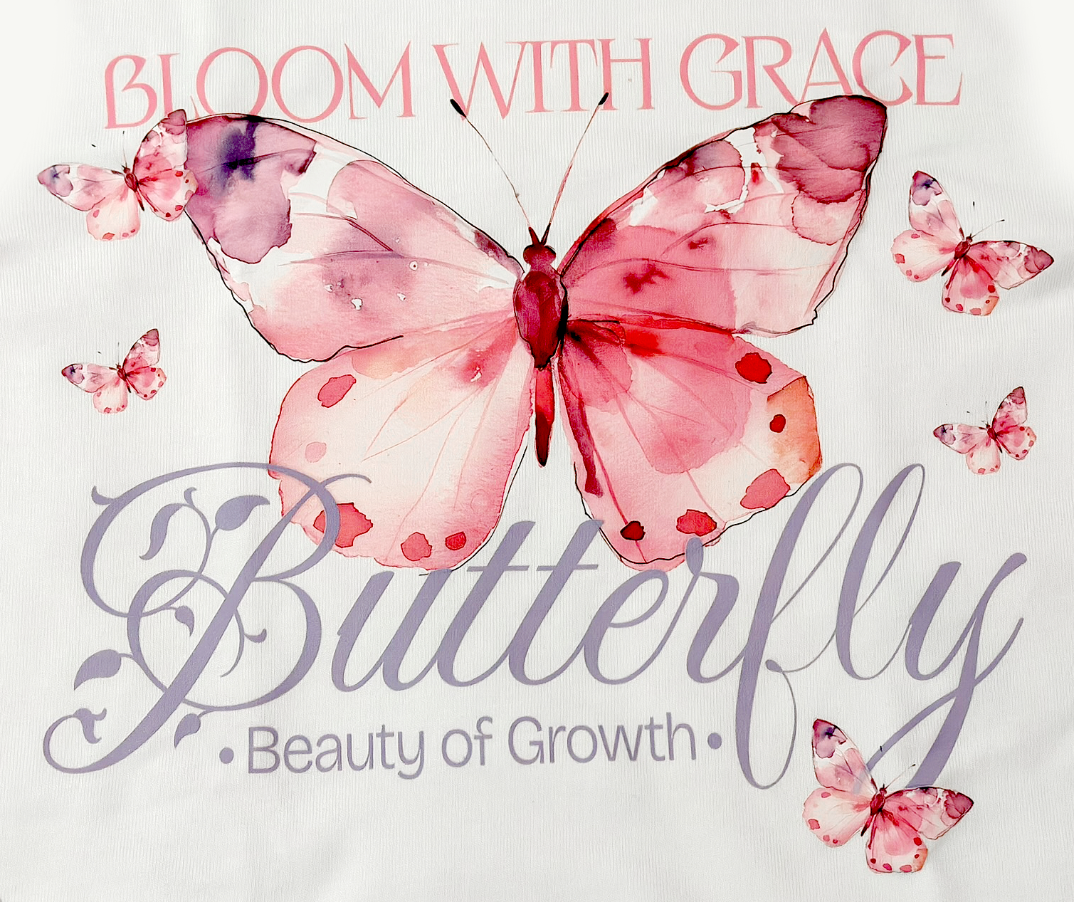 Graceful Growth: Butterfly Long-Sleeve Tee for Girls