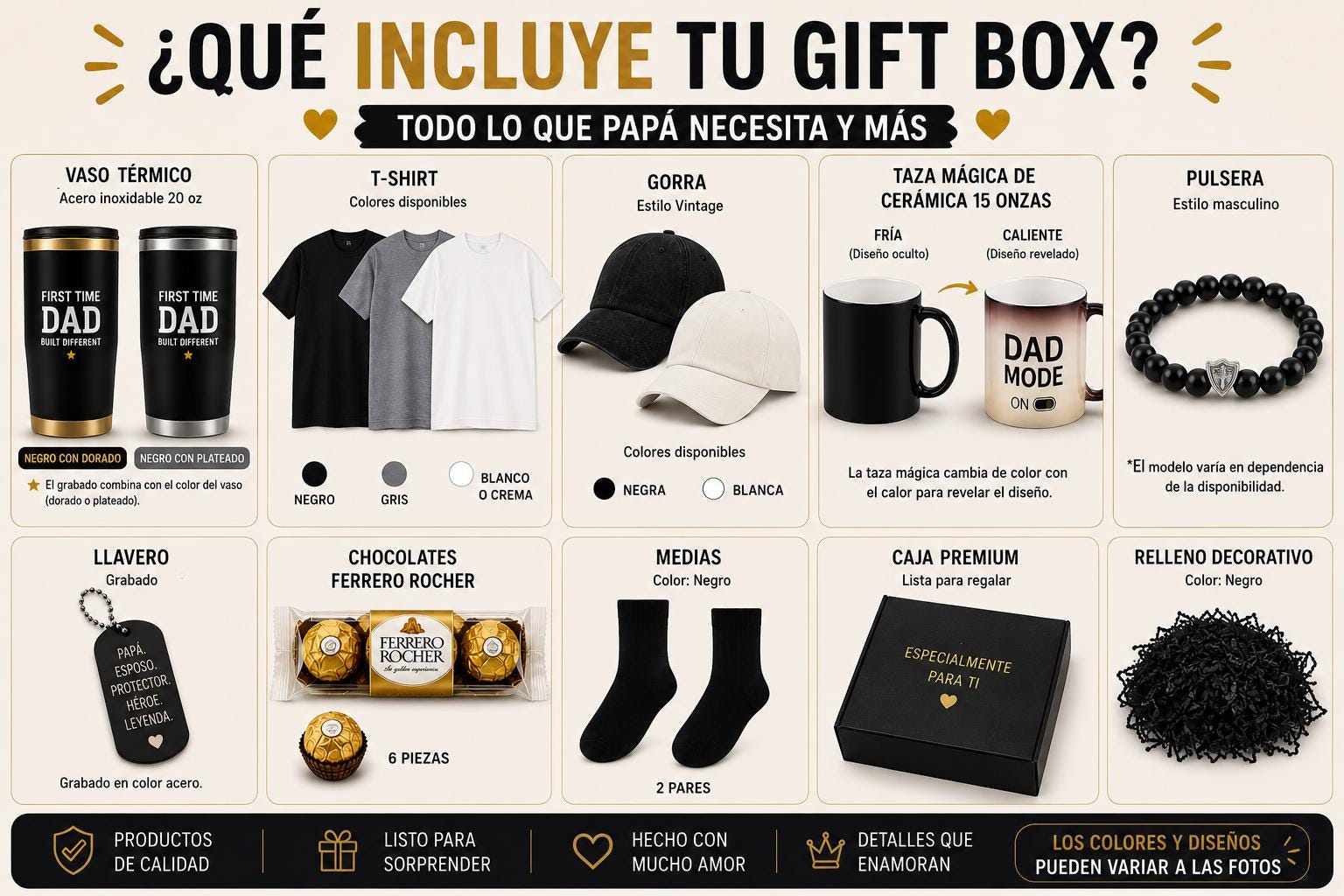 First Time Dad Gift Box | Tumbler, T-Shirt, Cap, Mug, Keychain, Chocolates