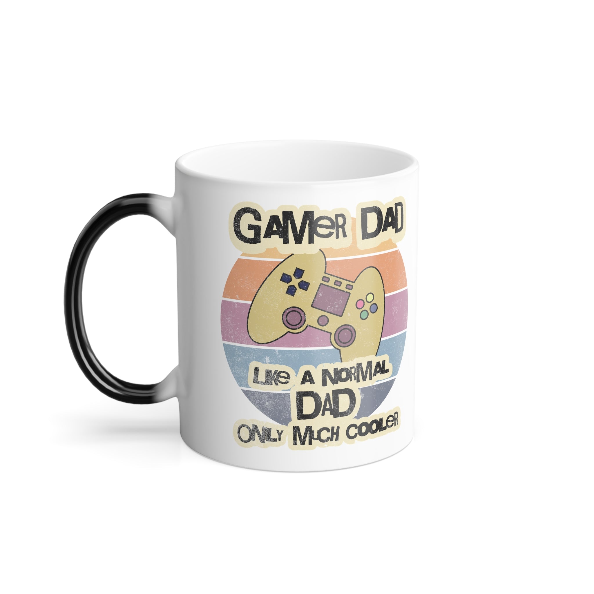 Color-changing gamer dad mug – The perfect gift for gaming dads who love coffee or tea